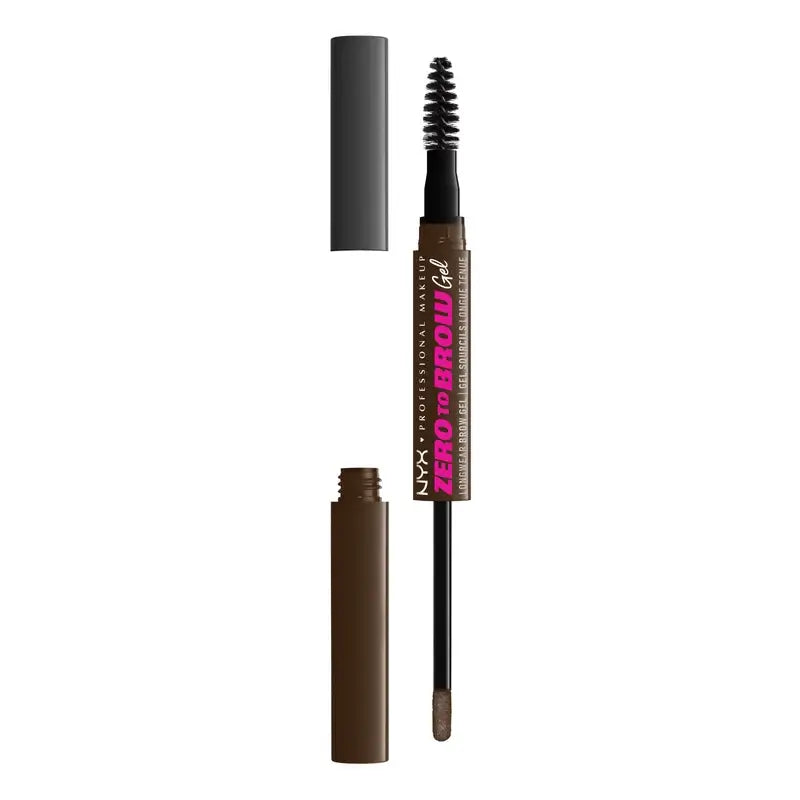 Nyx Gel riempitivo per sopracciglia a lunga durata Zero To Brow. Tonalità Espresso. , 1 pz.