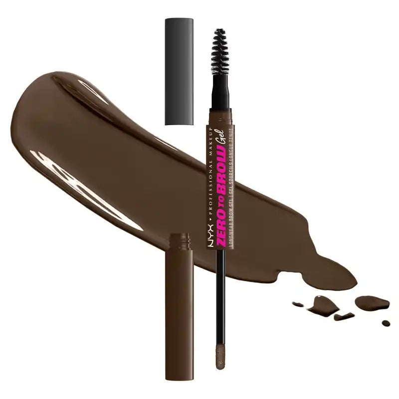 Nyx Gel riempitivo per sopracciglia a lunga durata Zero To Brow. Tonalità Espresso. , 1 pz.