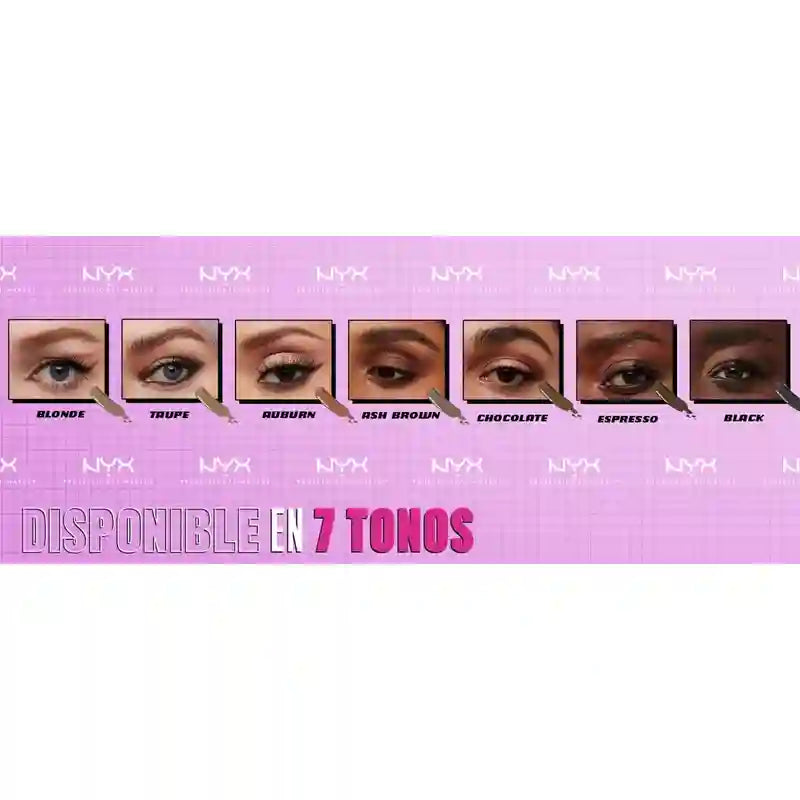 Nyx Gel riempitivo per sopracciglia a lunga durata Zero To Brow. Tonalità Espresso. , 1 pz.