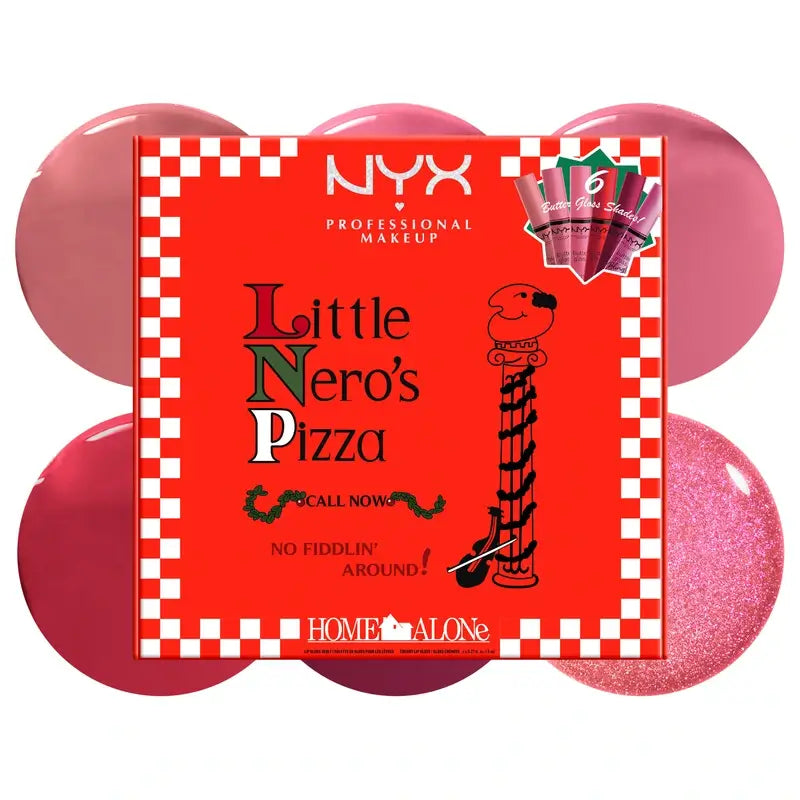 Nyx Home Alone Burro Gloss Rosa Rosso , 6x8 ml