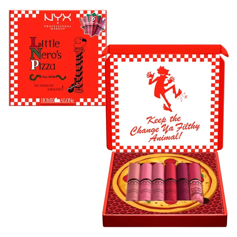 Nyx Home Alone Burro Gloss Rosa Rosso , 6x8 ml