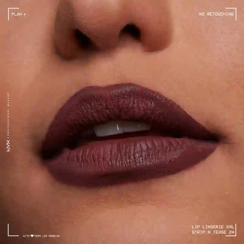 Nyx Rossetto Liquido Lip Lingerei Xxl Lunga Durata 100% Copertura Opaca 16H . Tonalità Strip N Tease , 4 ml