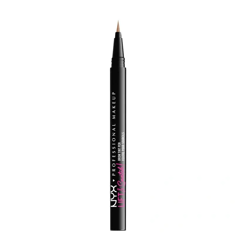 Nyx Matita per sopracciglia a lunga durata 16 ore Lift & Snatch! Penna colorata per sopracciglia, tonalità Taupe , 1 ml