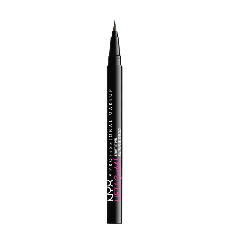 Nyx Brow Tint Pen Lift&Snatch! Brow Tint Pen, 16H a lunga durata, formula vegana, tonalità marrone cenere, 1 ml