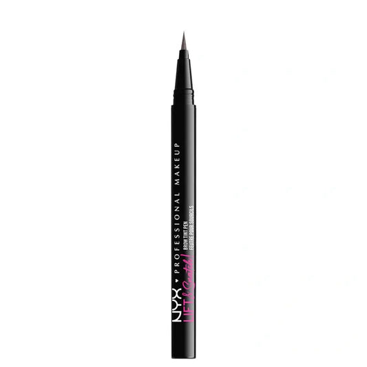 Nyx Brow Tint Pen Lift&Snatch! Penna colorata per sopracciglia, 16H a lunga durata, formula vegana, colore nero, 1 ml