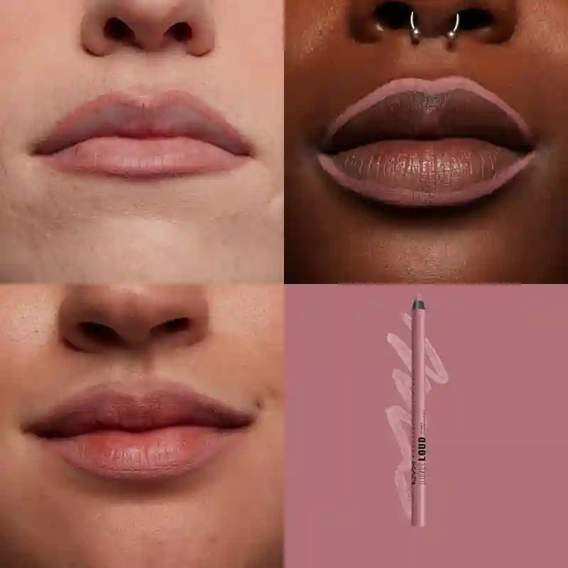 Nyx Line Loud Lipstick, Lunga Durata, + Definito, Non Trasferibile, Tonalità 13 Fierce Flirt , 1,2 gr