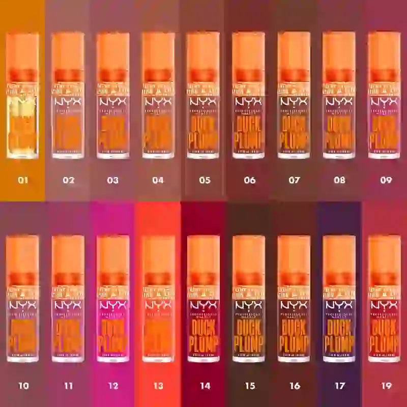 Nyx Nyx Duck Plump Lucidalabbra ad Alto Pigmento Gloss Volumizzante Marrone D'Applauso , 7 ml