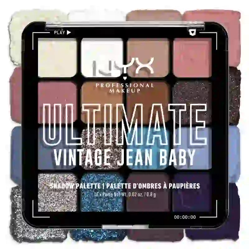 Nyx Ultimate Shadow Palette Vintage Jean Baby , 1 pz.