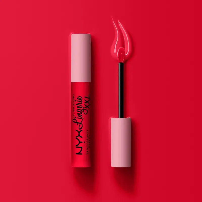 Nyx Lipstick Lip Lingerie Xxl Fuego Copertura opaca al 100% a lunga durata, tonalità Untamable, 4 ml