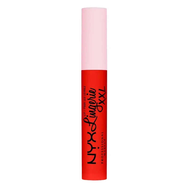 Nyx Rossetto Lip Lingerie Xxl Fuego Lunga Durata, Opaco, Tonalità Su Fuego 27 , 4 ml
