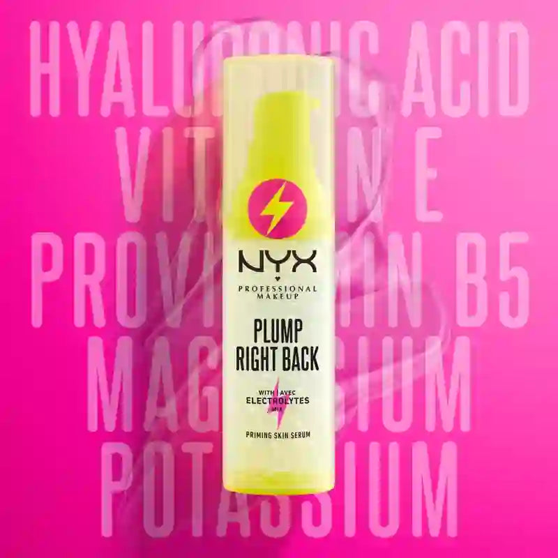 Nyx Plump Right Back Primer & Serum. Acido ialuronico. Vitamine multiple, 30 ml