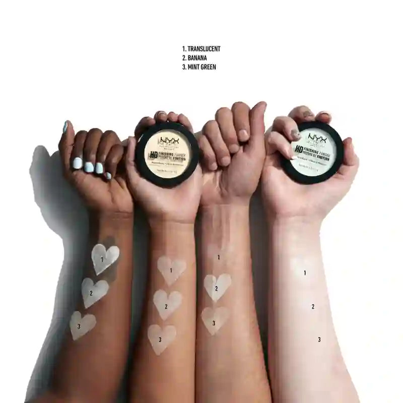 Nyx High Definition Finishing Powder Shade 1 Banana Ideale per fissare il trucco Colore traslucido , 8 g