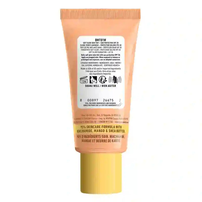 Nyx Skin Tint Buttermelt Glaze Soft Glow + Protection Spf/Fps 30 , 30 ml