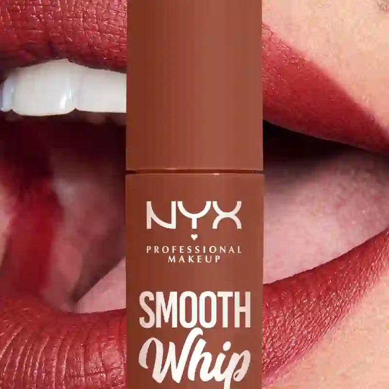 Nyx Smooth Whip Matte Lip Cream, rossetto liquido cremoso, opaco, tonalità pelliccia sintetica, 4 ml