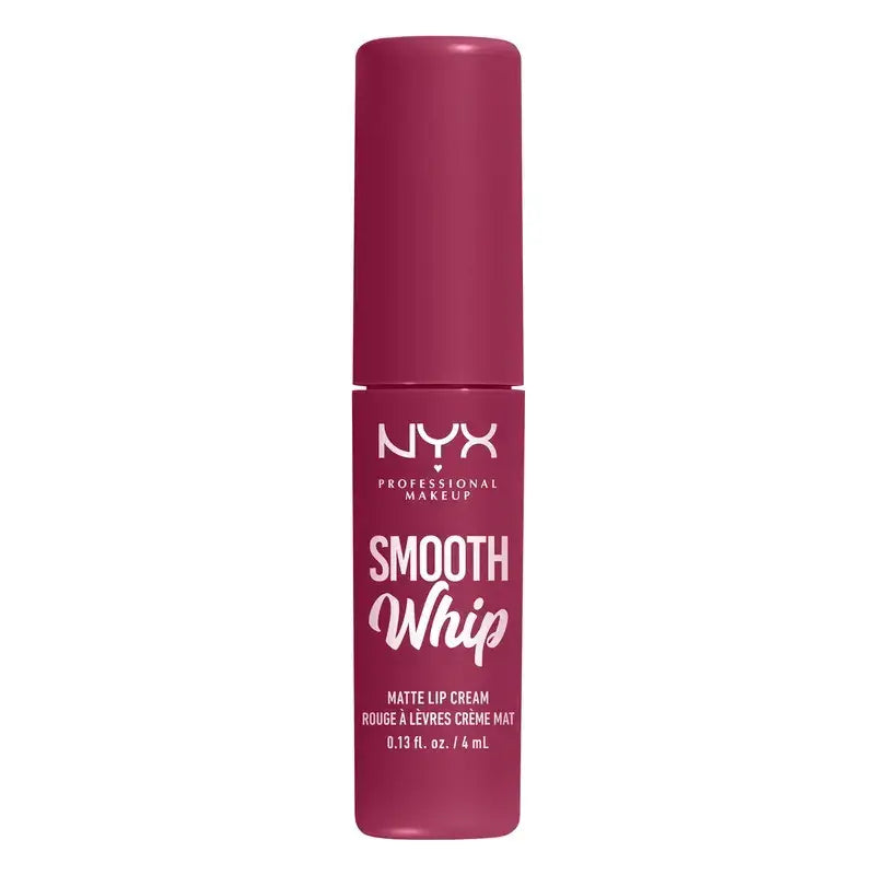 Nyx Smooth Whip Matte Lip Cream, rossetto liquido cremoso, opaco, tonalità Fuzzy Slippers 08 , 4 ml