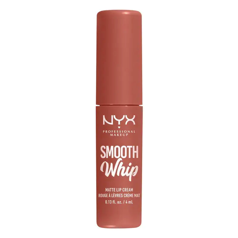 Nyx Smooth Whip Matte Lip Cream, rossetto liquido cremoso, opaco, tonalità Kitty Belly , 4 ml