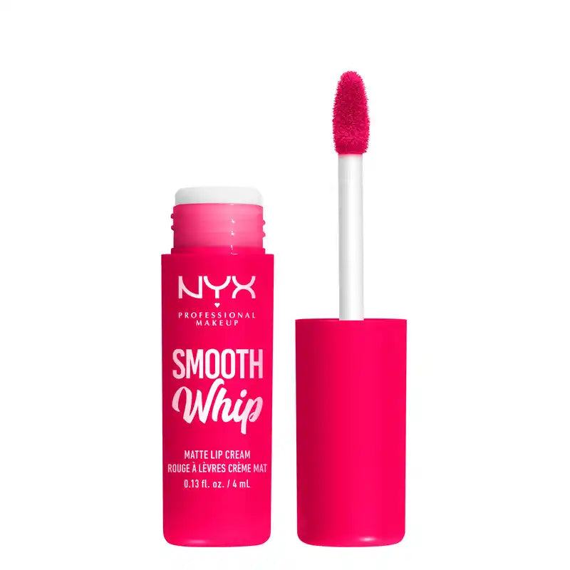 Nyx Smooth Whip Matte Lip Cream, rossetto liquido cremoso, opaco, tonalità Pillow Fight , 4 ml