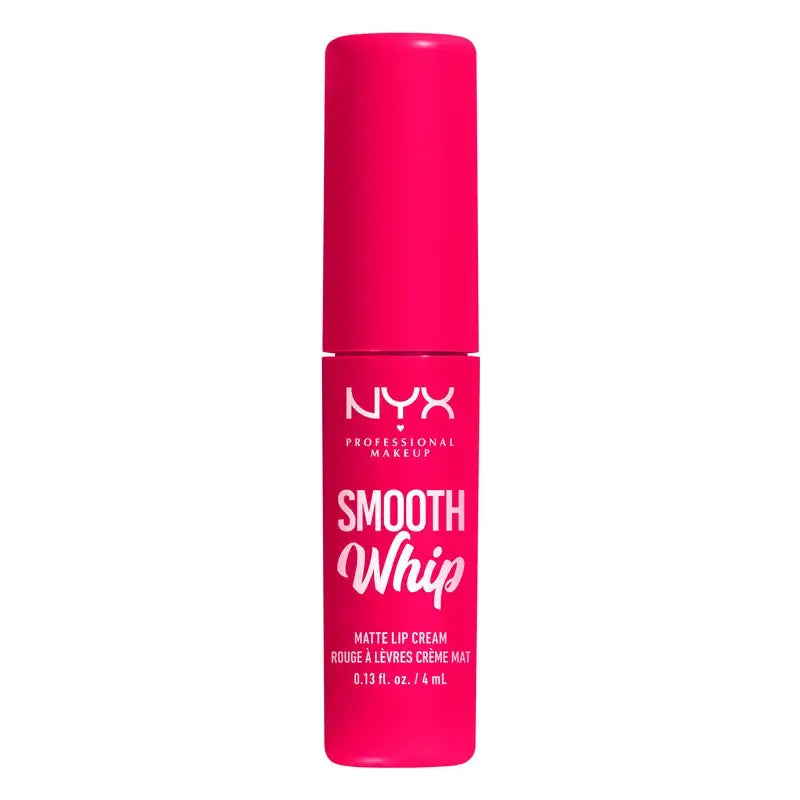 Nyx Smooth Whip Matte Lip Cream, rossetto liquido cremoso, opaco, tonalità Pillow Fight , 4 ml