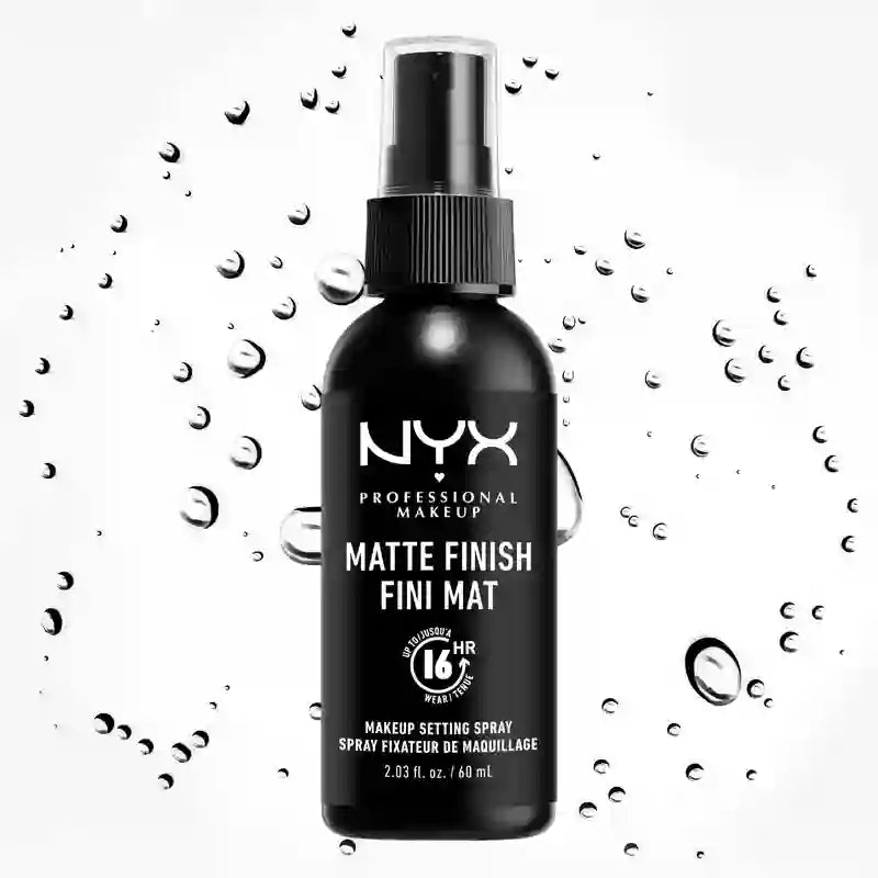 Nyx Professional Makeup Spray Fissante Finitura Opaca, Lunga Durata. , 60 ml