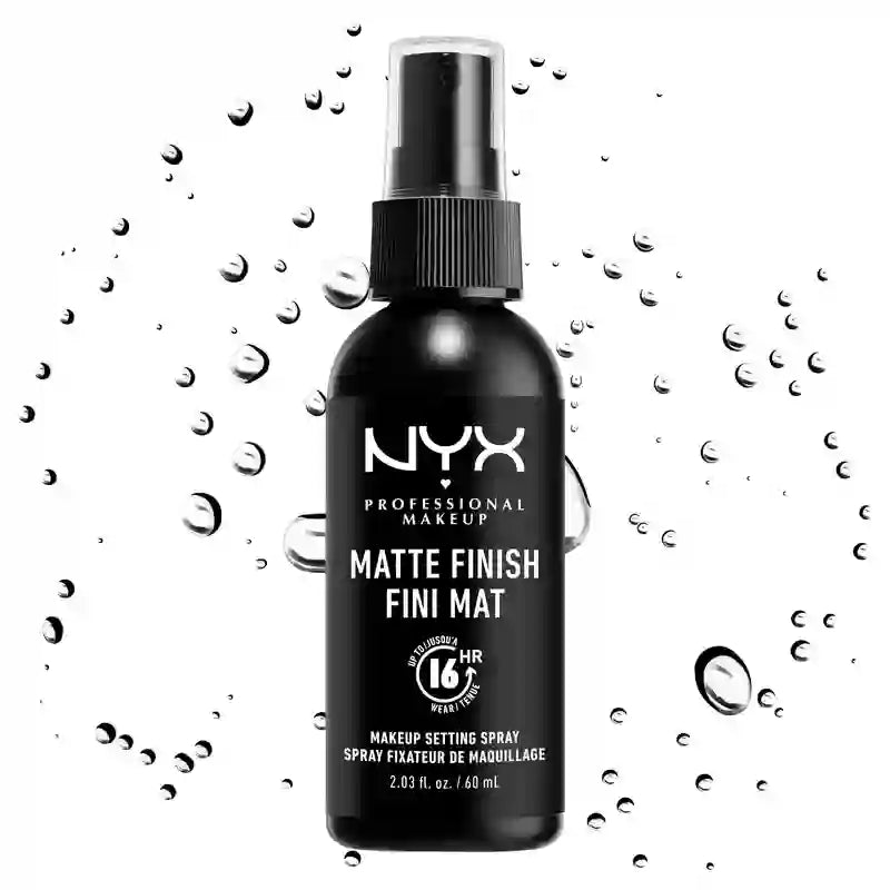 Nyx Professional Makeup Spray Fissante Finitura Opaca, Lunga Durata. , 60 ml