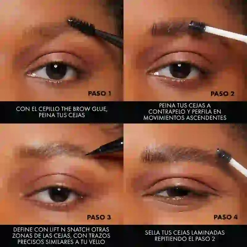 Nyx The Brow Glue, Gel colla per sopracciglia a lunga durata, tonalità nero marrone, 5 g