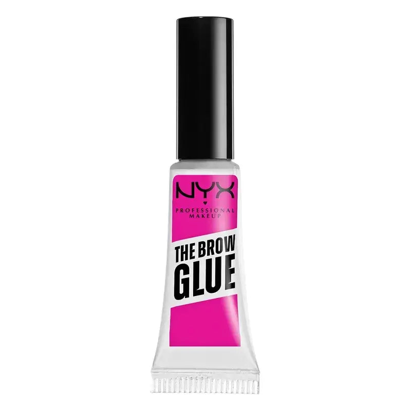 Nyx The Brow Glue, Gel colla per sopracciglia, lunga durata, tonalità 01 Trasparente. , 5 g