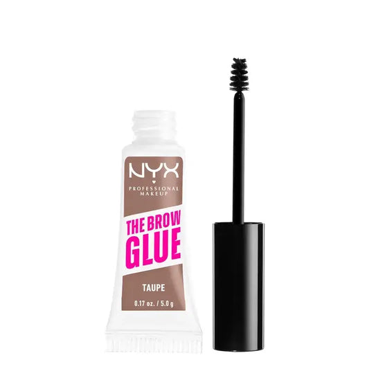 Nyx The Brow Glue, Gel per sopracciglia a lunga durata, tonalità Taupe 02 , 5 g