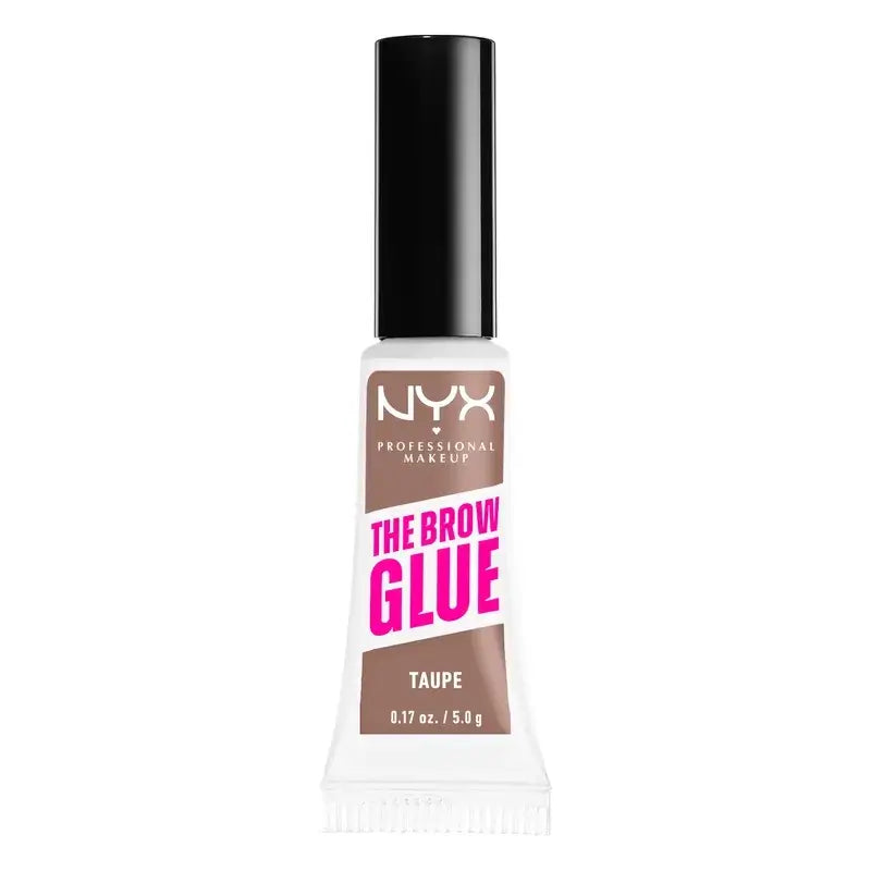 Nyx The Brow Glue, Gel per sopracciglia a lunga durata, tonalità Taupe 02 , 5 g
