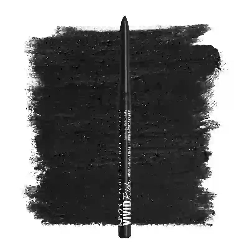 Nyx Vivid Rich Mechanical Matita Meccanica Retrattile Eyeliner Shade 01 , 0,28 gr