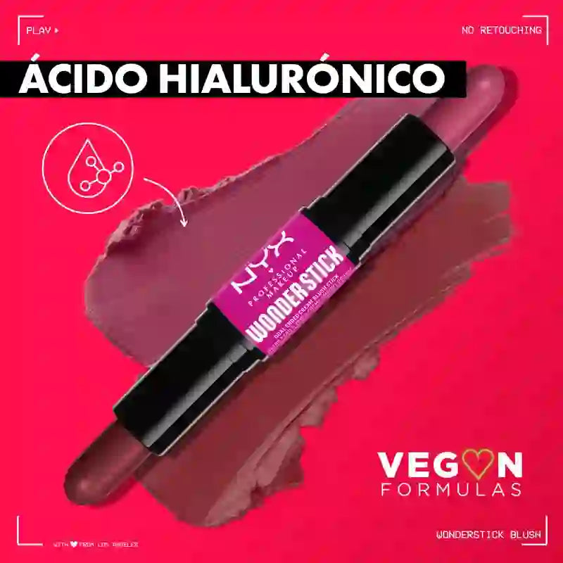 Nyx Wonder Stick Honey. Fard in crema. Tonalità 02 Honey Orange N Rose , 1 pz.