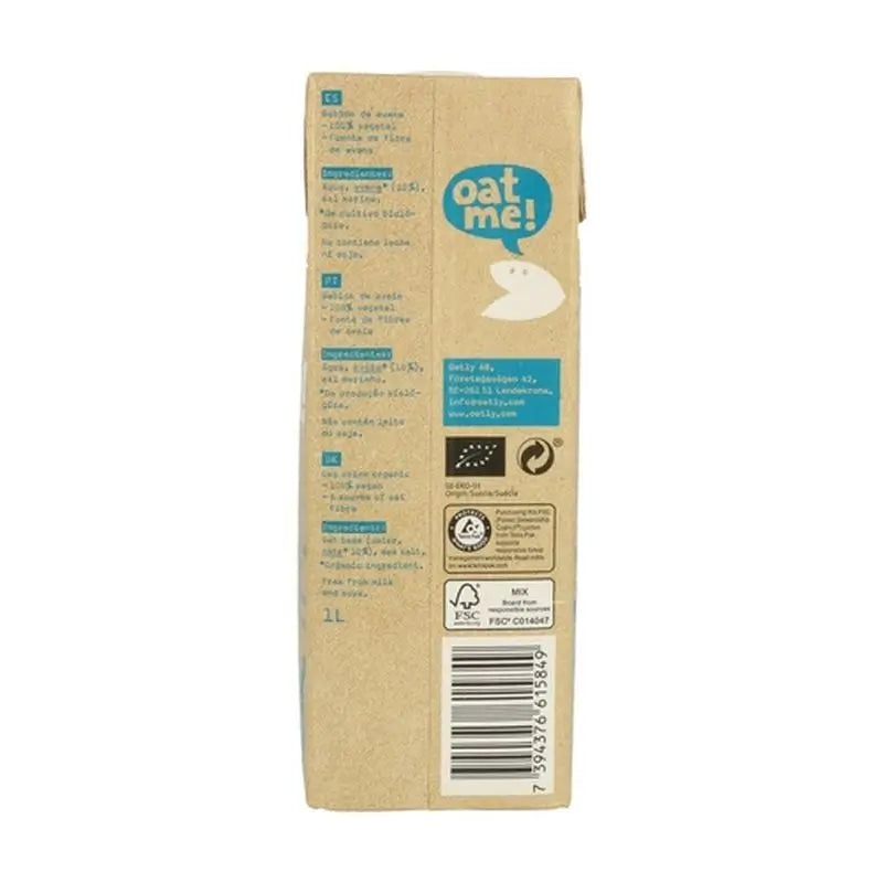 Bevanda vegetale all'avena 1Lt 6Pz. Bio S/A