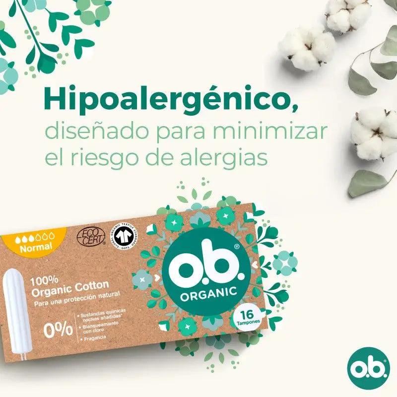 Ob Tampone digitale organico normale, 16 pezzi.