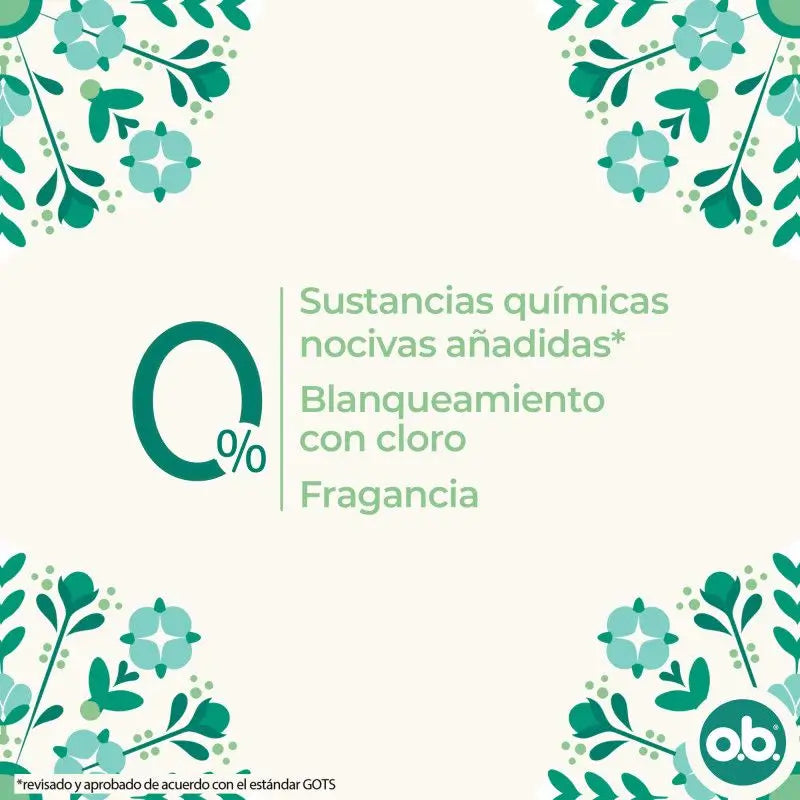 Ob Tampone digitale organico normale, 16 pezzi.