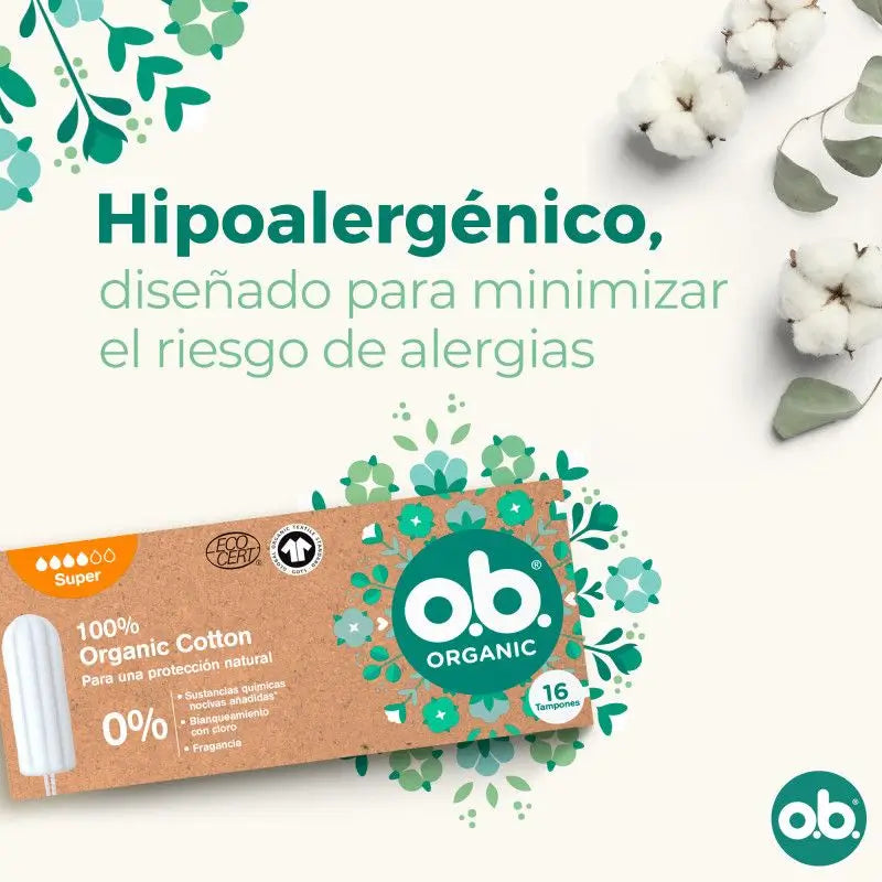 Ob Tampon Digital Organic Super, 16 pezzi.