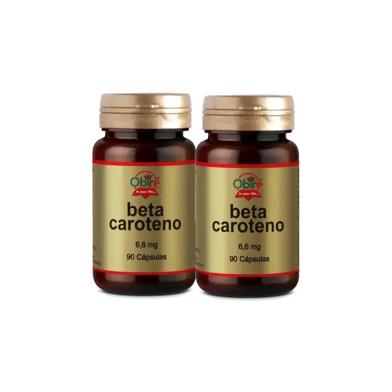 Obire Beta-carotene 6,6 mg, Confezione da 2 x 90 capsule