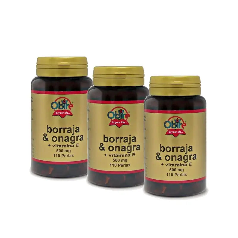 Obire Borraja & Onagra, confezione da 3 x 110 capsule