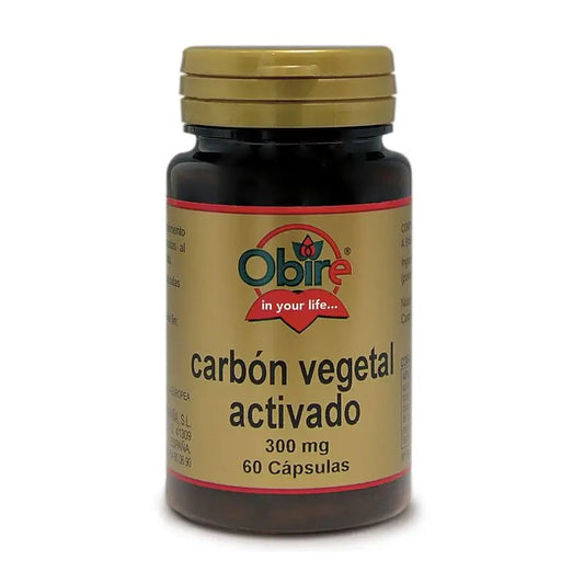 Obire Activated Vegetable Carbon 300 Mg , 60 capsules