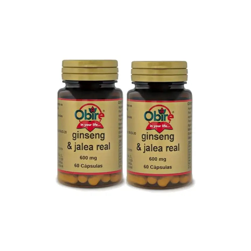 Obire Ginseng & Pappa Reale, confezione da 2 x 60 capsule