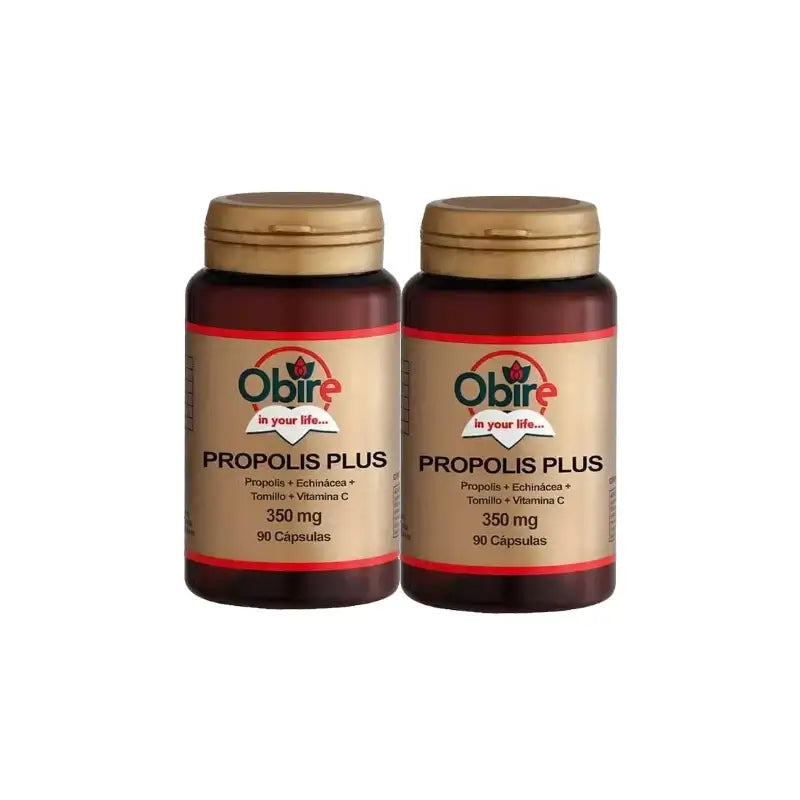 Obire Propolis Plus (Propol+Echinol+Timo), confezione da 2 x 90 capsule