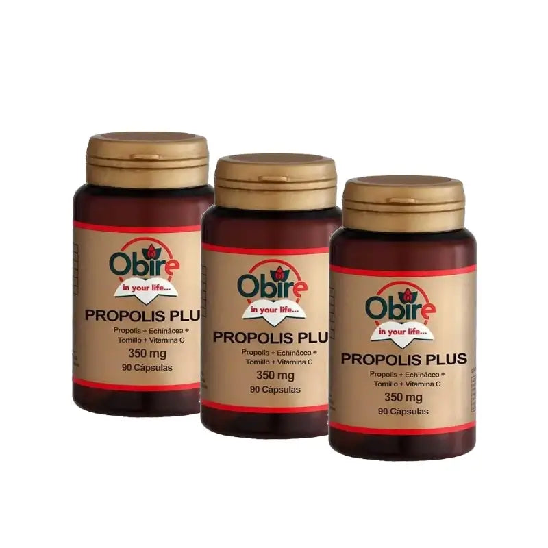 Obire Propolis Plus (Propol+Echinol+Timo), confezione da 3 x 90 capsule
