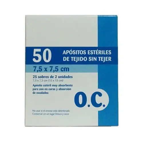 Oc Compress Sterile Non-Woven Fabric 7.5 cm x 7.5