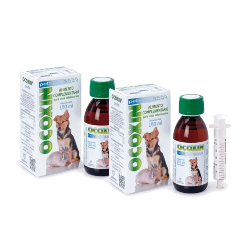 Ocoxin Pets Soluzione orale - Alimento complementare oncologico, confezione da 2 x 150 ml