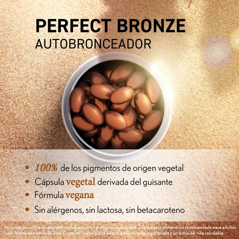 Oenobiol Autoabbronzante Bronzo Perfetto Bagliore Dorato, 2x30 caps