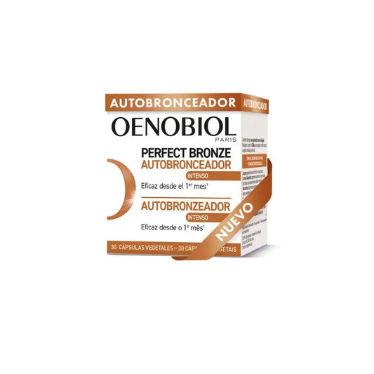 Oenobiol Autoabbronzante Bronzo Perfetto Bagliore Dorato, 30 capsule