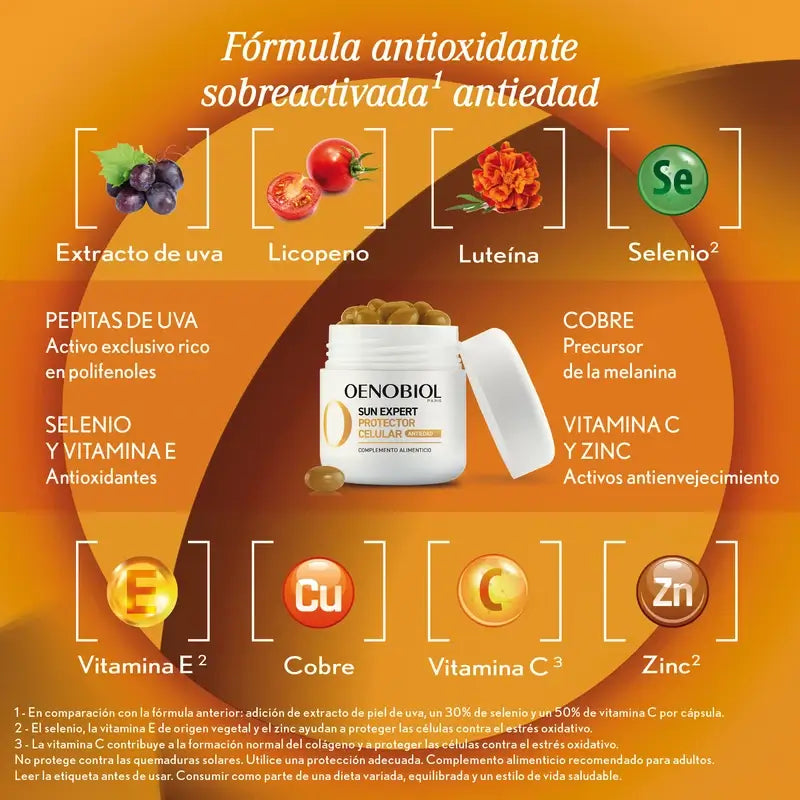 Oenobiol Sun Expert Autoabbronzante antietà, 30 capsule