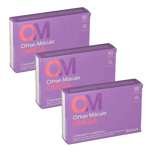 Oftan Macula Integratore alimentare di Omega, 3 x 90 capsule