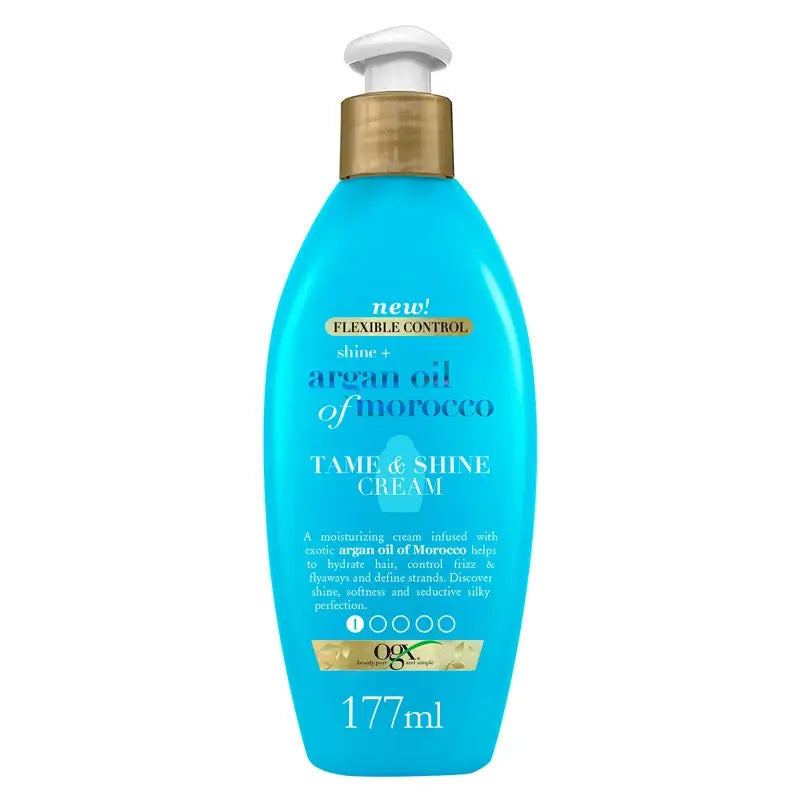 OGX Crema Styling Lucentezza all'Olio di Argan Marocchino, 177 ml
