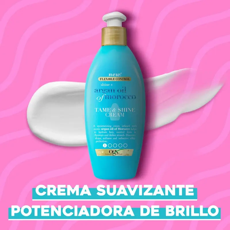 OGX Crema Styling Lucentezza all'Olio di Argan Marocchino, 177 ml