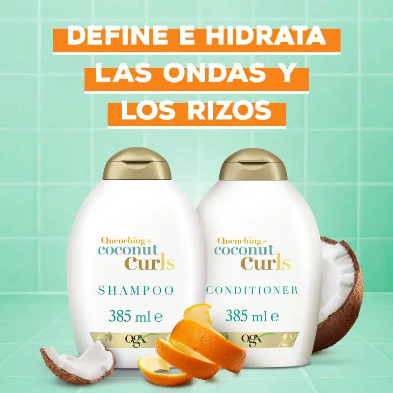 Ogx Balsamo per capelli ricci al cocco, 385 ml