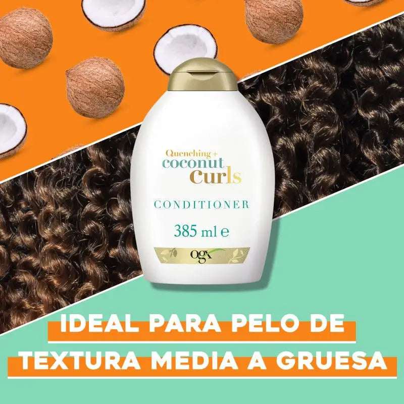 Ogx Balsamo per capelli ricci al cocco, 385 ml